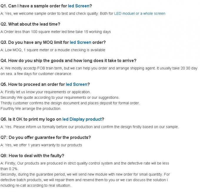 El kinglight al aire libre SMD RGB de Muen P10 llevó el módulo 1/4scan 28
