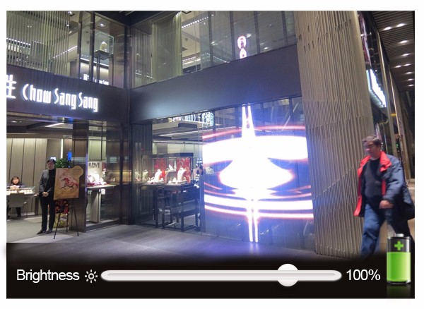 P10 modificó la pantalla de visualización para requisitos particulares llevada transparente al aire libre 4