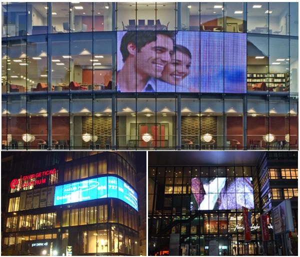 P10 modificó la pantalla de visualización para requisitos particulares llevada transparente al aire libre 11